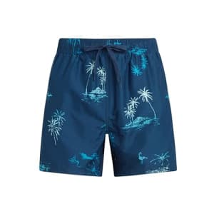 Kanu Surf Men's Standard Wade Swim Trunks (Regular & Extended Sizes), Cape May Navy for $12