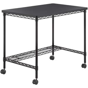 Safco Products Rolling Steel Wire Computer Desk for $82 Safco Products Rolling Steel Wire Computer Desk for $82