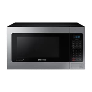 Samsung MG11H2020CT 1.1 cu. ft. Countertop Grill Microwave Oven with Ceramic Enamel Interior, Black for $184