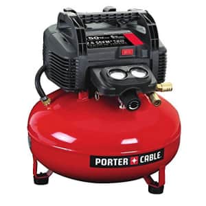 Porter-Cable 0.8 HP 6 Gallon Oil-Free Pancake Air Compressor for $176