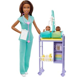 Barbie Baby Doctor Playset for $16