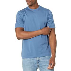 Van Heusen Men's Essential Short Sleeve Crewneck Luxe T-Shirt, Thunder, XX-Large for $12