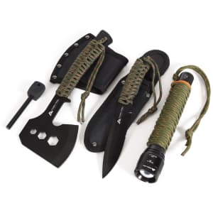 Ozark Trail 6-Piece Paracord Handle Camping Survival Tool Kit for $21