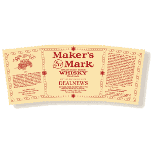 Maker's Mark Personalized Labels for free