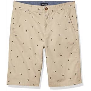 Nautica Boys' All-Over Printed Shorts, Khaki, 6 for $10 Nautica Boys' All-Over Printed Shorts, Khaki, 6 for $10
