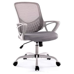 EDX Office Chair, Ergonomic Home Desk Chair Mid Back Mesh Chair Rolling Swivel Computer Chair with for $51