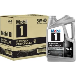 Mobil 5-Quart 5W-40 Full Synthetic Motor Oil 3-Pack for $64
