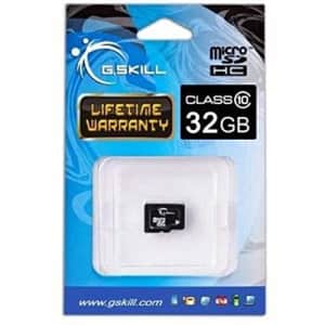 G.Skill FF-TSDG32GN-C10 32GB Class 10 32GB microSDHC memory card for $13 G.Skill FF-TSDG32GN-C10 32GB Class 10 32GB microSDHC memory card for $13