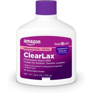 Amazon Basic Care ClearLax 26.9-oz. Powder for $13