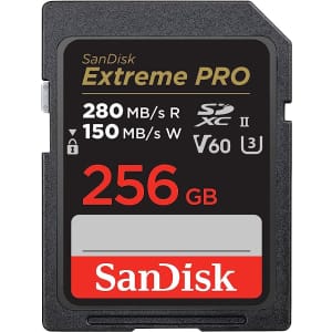 SanDisk 256GB Extreme PRO SDXC UHS-II Card for $105
