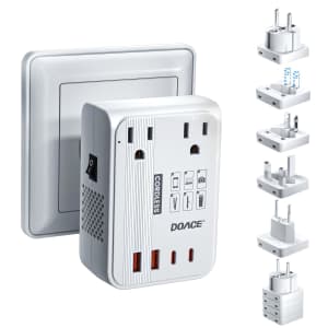 Doace 220V to 110V Converter for European Travel for $20