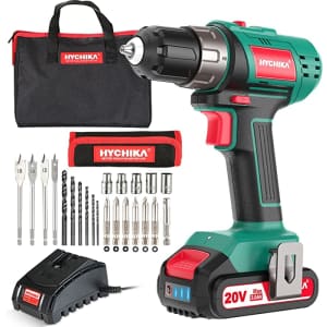 Hychika 20V Cordless Drill Driver for $68