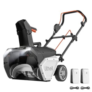 Litheli U20 2x20V Cordless Electric Snow Blower for $240