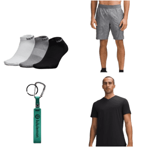 Lululemon We Made Too Much: Men's accessories from $9, clothing from $29