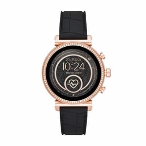 Michael Kors Access Women's Sofie Heart Rate' Stainless Steel Touch-Screen Smartwatch with Silicone for $144