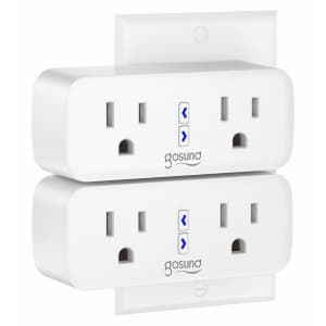 Gosund Dual Socket WiFi Smart Plug 2-Pack for $14 Gosund Dual Socket WiFi Smart Plug 2-Pack for $14