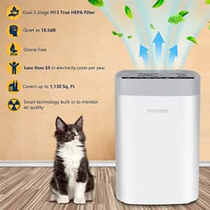 NUWAVE Portable Air Purifier, Lightweight, H13 True HEPA & Carbon Filter, Dual 3-Stage Air for $117