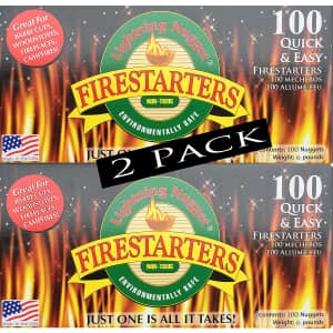 Lightning Nuggets 200-Count Fire Starters for $47 Lightning Nuggets 200-Count Fire Starters for $47