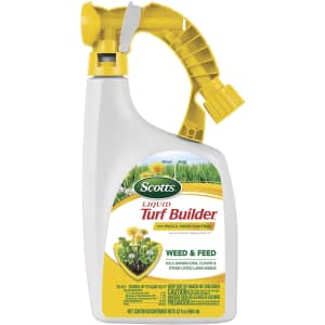 Scotts Liquid Turf Builder with Plus 2 Weed Control Fertilizer for $23