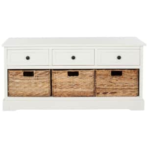 Safavieh Damien 3-Drawer Wood Storage Unit for $155 Safavieh Damien 3-Drawer Wood Storage Unit for $155