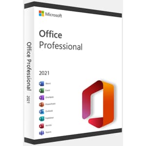 Microsoft Office Professional 2021 Lifetime License for PC: $50