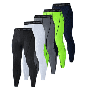 Arsuxeo Men's Compression Tights: 2 for $17