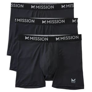 Mission Men's Boxer Briefs 3-Pack. Apply coupon "SAVEBIG" to get this price; you'd pay at least $20 elsewhere.