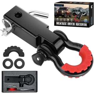 Ticonn Shackle Hitch Receiver for 2" Receivers for $18