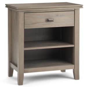 Simpli Home Artisan Solid Wood 1-Drawer Nightstand Table for $142 Simpli Home Artisan Solid Wood 1-Drawer Nightstand Table for $142