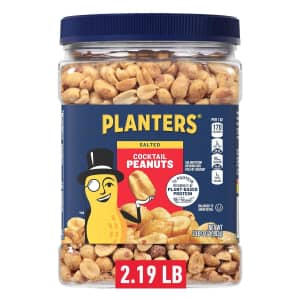 Planters Salted Cocktail Peanuts 35-oz. Jar for $4.90 via Sub & Save