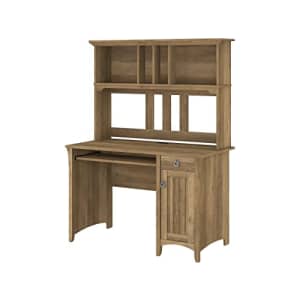 Bush Furniture Salinas Computer Hutch | Study Table with Drawers, Cabinets & Pullout for $286