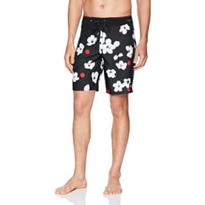Quiksilver Men's Highline Cherry POP 19" Swimtrunk Boardshorts, Black, 28 for $17