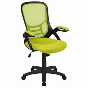 Flash Furniture HL-0016-1-BK-GN-GG High Back Green Mesh Ergonomic Swivel Office Chair with Black for $102