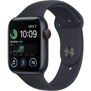 Apple Watch SE GPS + Cellular 44mm Aluminum Smartwatch (2022) for $270