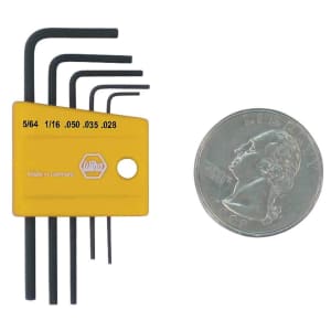 Wiha Tools 5-Piece Mini L-Key Short Hex SAE Set for $4