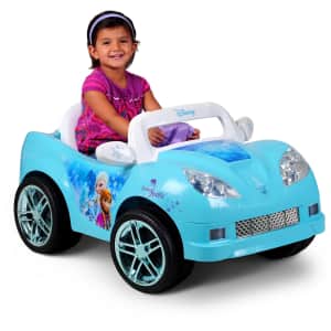 Disney Frozen 6V Ride-On Convertible Car for $59