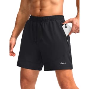 Pudolla Men's 5" Running Shorts for $12