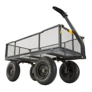 Gorilla Carts 6-cu. ft. Steel Yard Cart for $129
