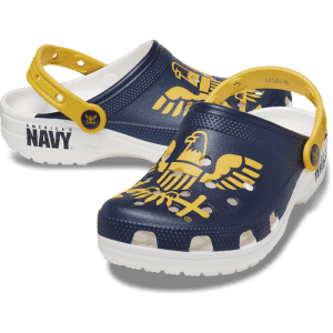 Crocs Men's Classic US Navy Clogs for $25