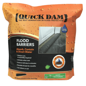 Quick Dam 17-Foot Water-Activated Flood Barrier for $31