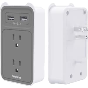 Huntkey 2-Outlet / 2 USB-A Extender for $6