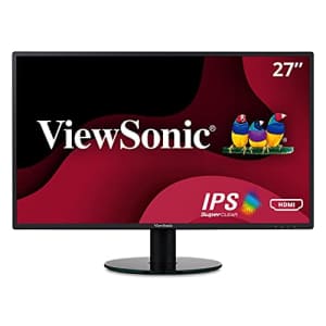 ViewSonic VA2719-SMH 27 Inch IPS 1080p LED Monitor with Ultra-Thin Bezels, HDMI and VGA Inputs for for $147