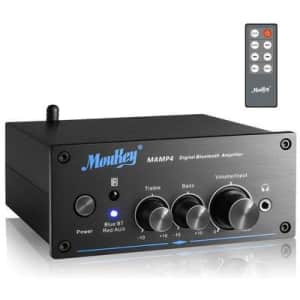 Moukey Bluetooth Mini Stereo Audio Amplifier for $64