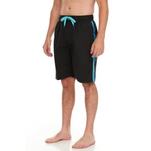 Kanu Surf mens Mirage (Regular & Extended Sizes) Swim Trunks, Tivoli Black, 4X US for $16