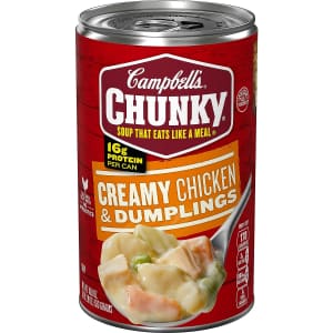 Campbell's Chunky Creamy Chicken and Dumplings Soup 18.8-oz. Can 12-Pack for $17 via Sub & Save