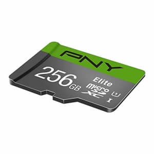 PNY 256GB Elite Class 10 U1 MicroSDXC Flash Memory Card, Up to 100MB/S Read Speed for $17