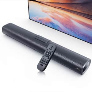 Veatool 2.1-Channel Bluetooth 5.0 Sound Bar w/ Subwoofer for $37 Veatool 2.1-Channel Bluetooth 5.0 Sound Bar w/ Subwoofer for $37