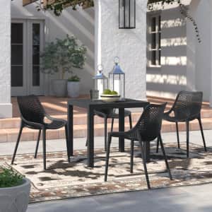 Joss & Main Asherton 4-Person Square Outdoor Dining Set for $650