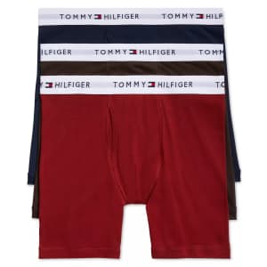 Tommy Hilfiger Men's Classic Cotton Boxer Briefs 3-Pack for $26