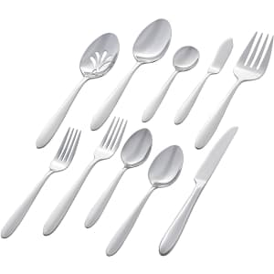 Stone & Beam Round 45-Piece Stainless Steel Flatware Set for $44 Stone & Beam Round 45-Piece Stainless Steel Flatware Set for $44